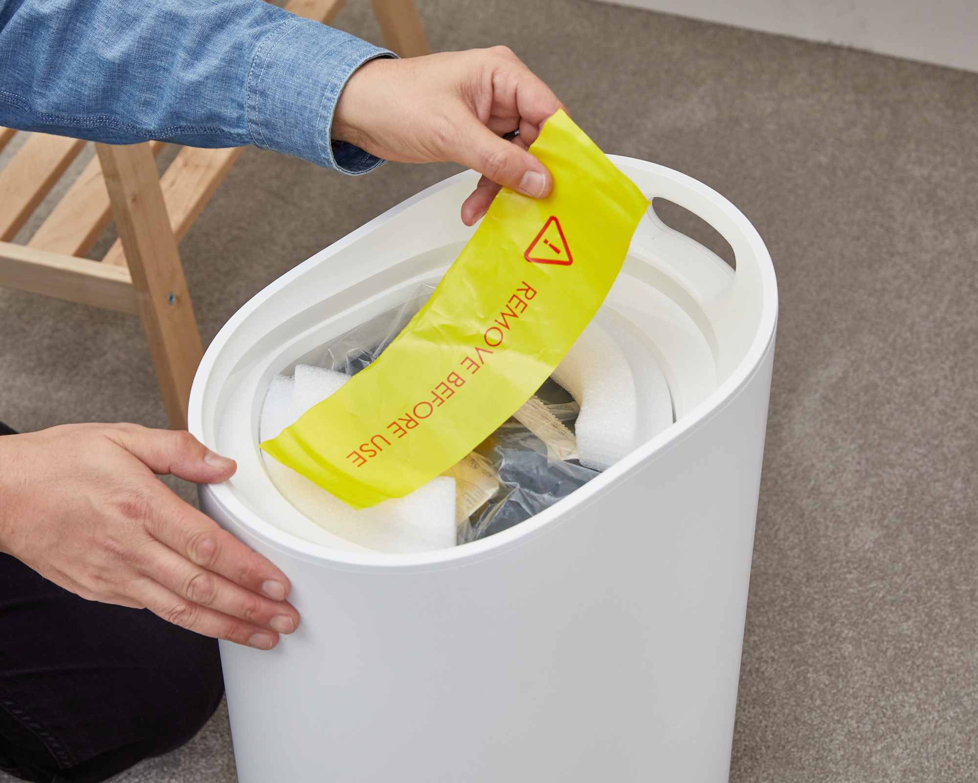 Removing yellow warning label.jpg