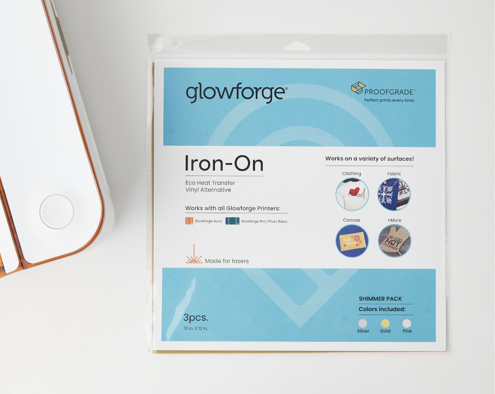 Glowforge® Proofgrade® Eco Iron-On Heat Transfer Vinyl Alternative