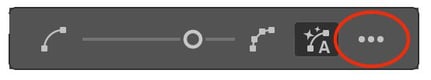 Screenshot of the basic path simplify options in Illustrator