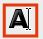 Screenshot of the text tool button in Inkscape