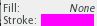 Screenshot of the stroke color selection in Inkscape. The selected color is purple.