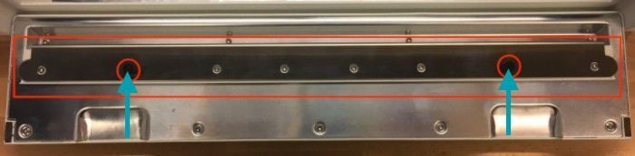 The front door of the Glowforge, open and viewed from above