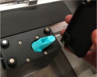 Top of the print head, fully removed.