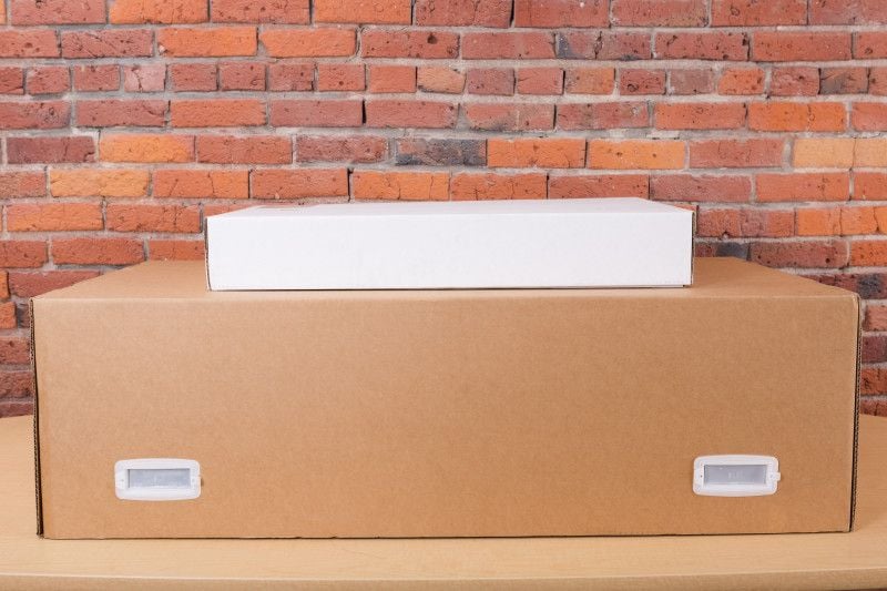A Glowforge in its box